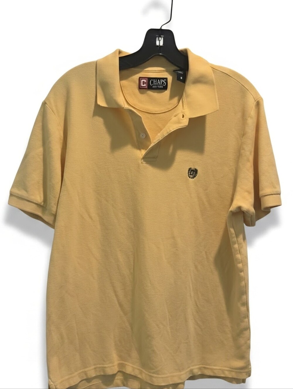 Vintage Chaps Men's Classic Fit Short Sleeve Polo Shirt - Yellow